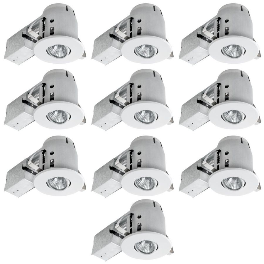 Globe Electric 4 Swivel Spotlight Recessed Lighting Kit Dimmable Downlight