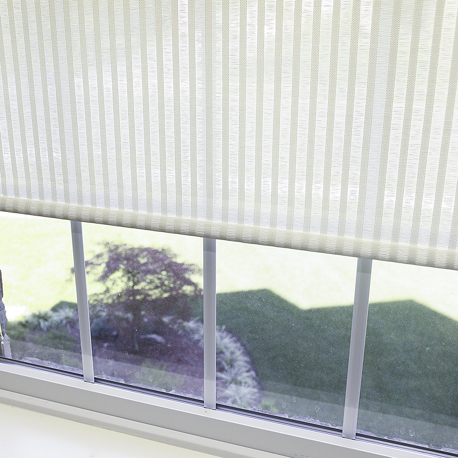 Best Home Fashion Premium Single Roller Window Shade - Cream - 35"W x 64"L