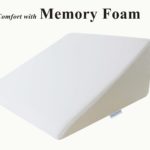 InteVision Foam Wedge Bed Pillow (25" x 24" x 12") with High Quality, Removable Cover