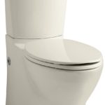 Kohler K-3654-47 Persuade Two-Piece Elongated Toilet with Dual Flush Technology, Less Seat, Almond