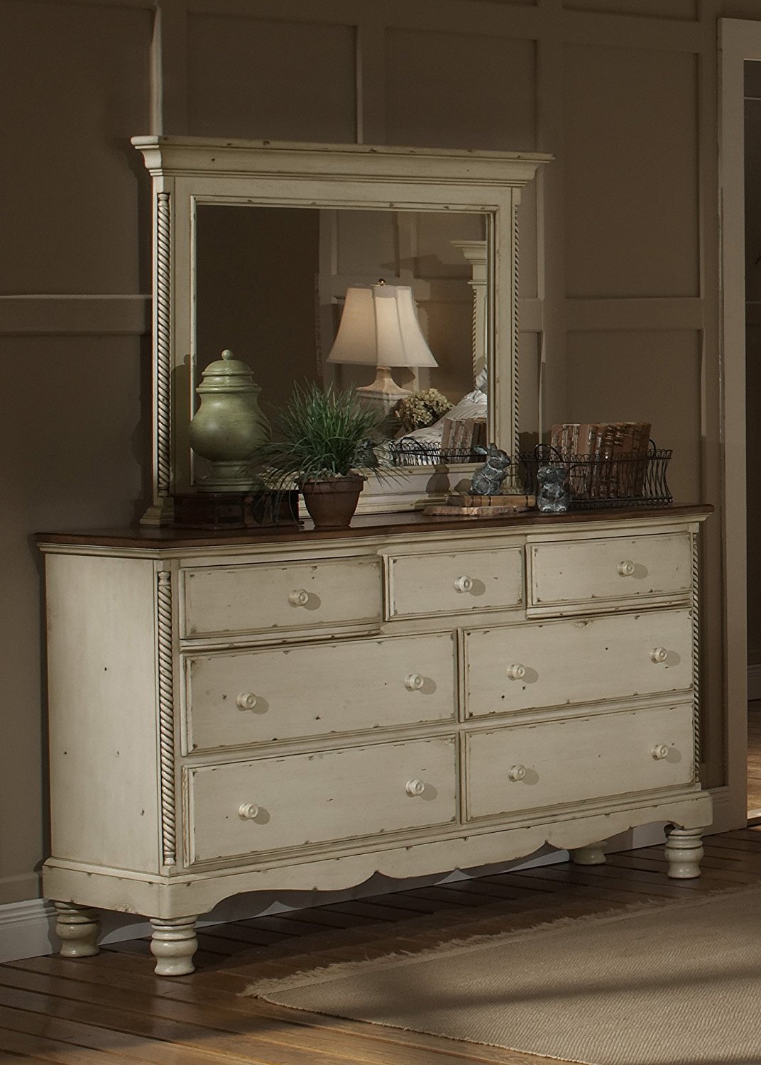 Diy Antique White Dresser And Its Customized Design Concept