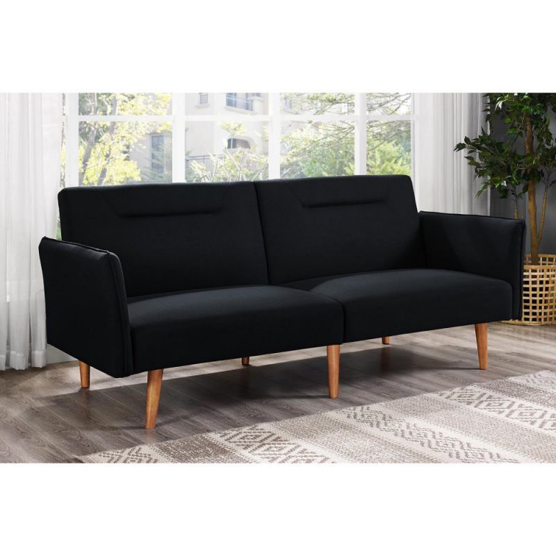 DHP Brent Futon black Linen