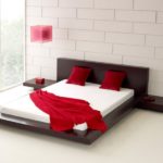 Fujian Modern Platform Bed + 2 Night Stands King