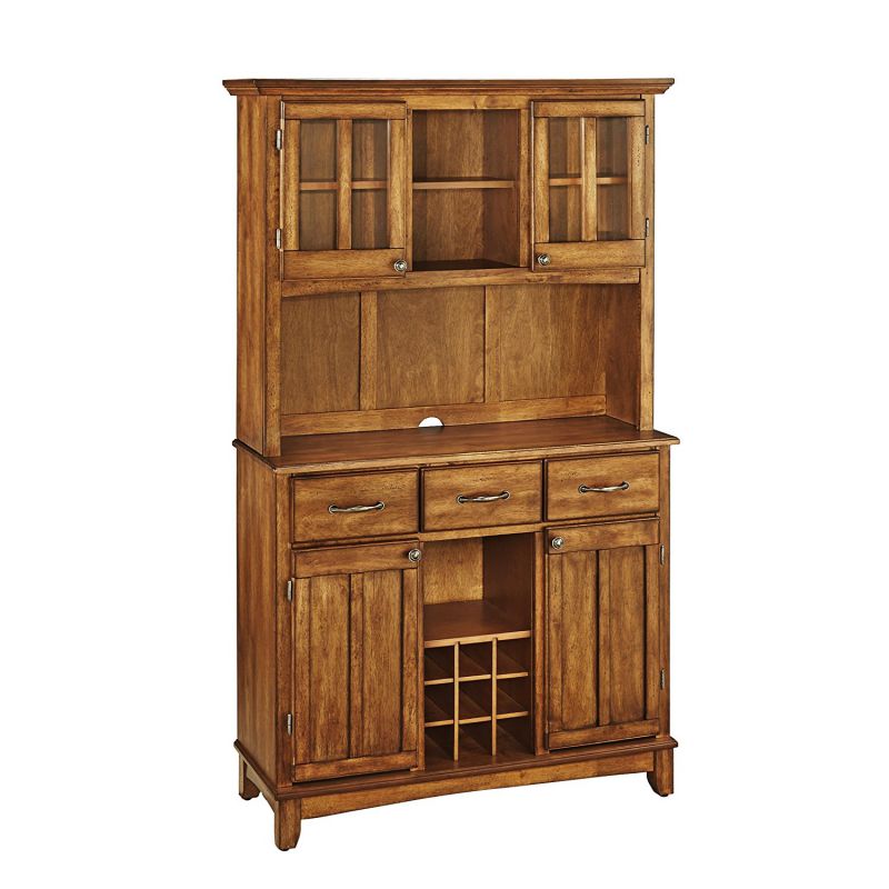 Home Styles 5100-0066-62 Buffet of Buffets Cottage Oak Wood with Hutch