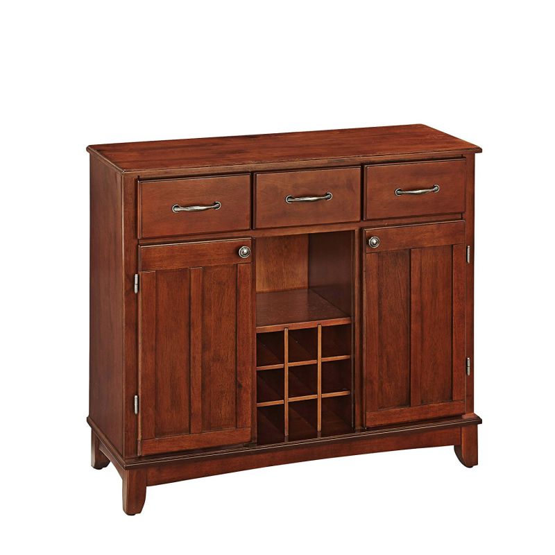 Home Styles 5100-0072 Buffet of Buffets Medium Cherry Wood with Server