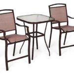 Mainstays Sand Dune 3-Piece High Outdoor Bistro Set, Seats 2
