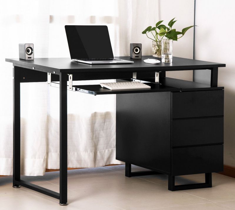 Merax Modern Simple Design Computer Desk Workstation with Cabinet