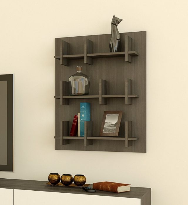 Nexera 225530 Allure Bookcase Wall Panel, Ebony