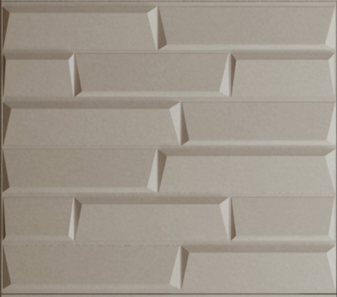 Upscale Designs 02111 16 sq. ft. 3D Glue-On Wainscoting Panels
