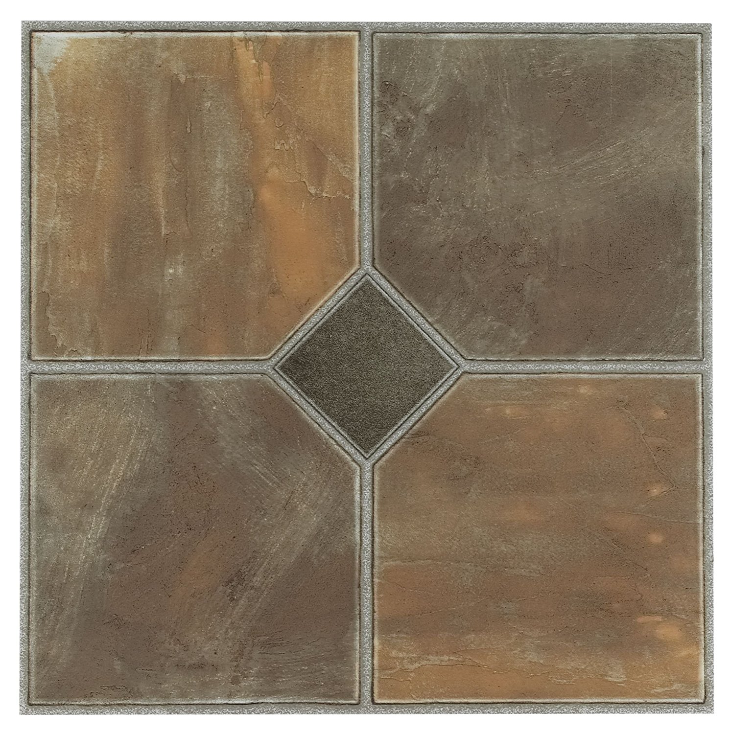 Achim Home Furnishings FTVGM32620 Nexus 12-Inch Vinyl Tile, Geo Rustic Slate, 20-Pack