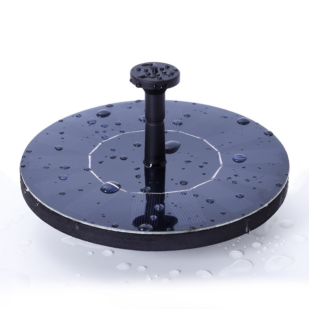 Ankway Solar Bird bath Fountain Pump for Garden and Patio, Free Standing 1.4W Solar Panel Kit Water Pump, Outdoor Watering Submersible Pump (Birdbath & Stand Not Included)
