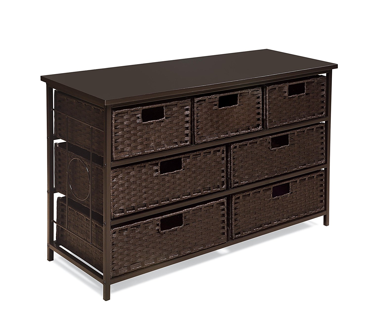 Badger Basket August Seven Storage Unit, Wide Espresso