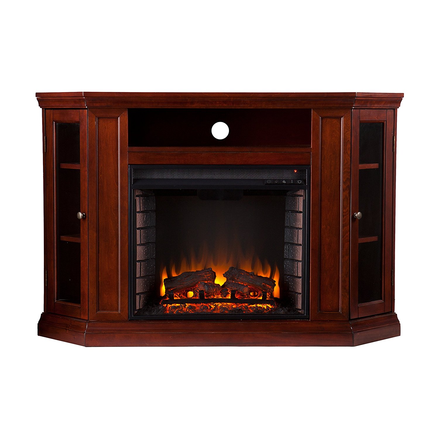 Claremont Convertible Media Electric Fireplace - Cherry