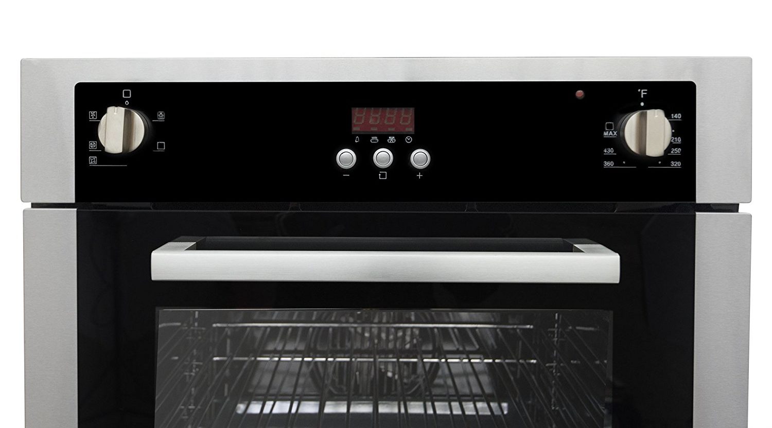 Cosmo C51EIX 24 in. Single Wall Electric Convection Oven with 5 Functions in Stainless Steel