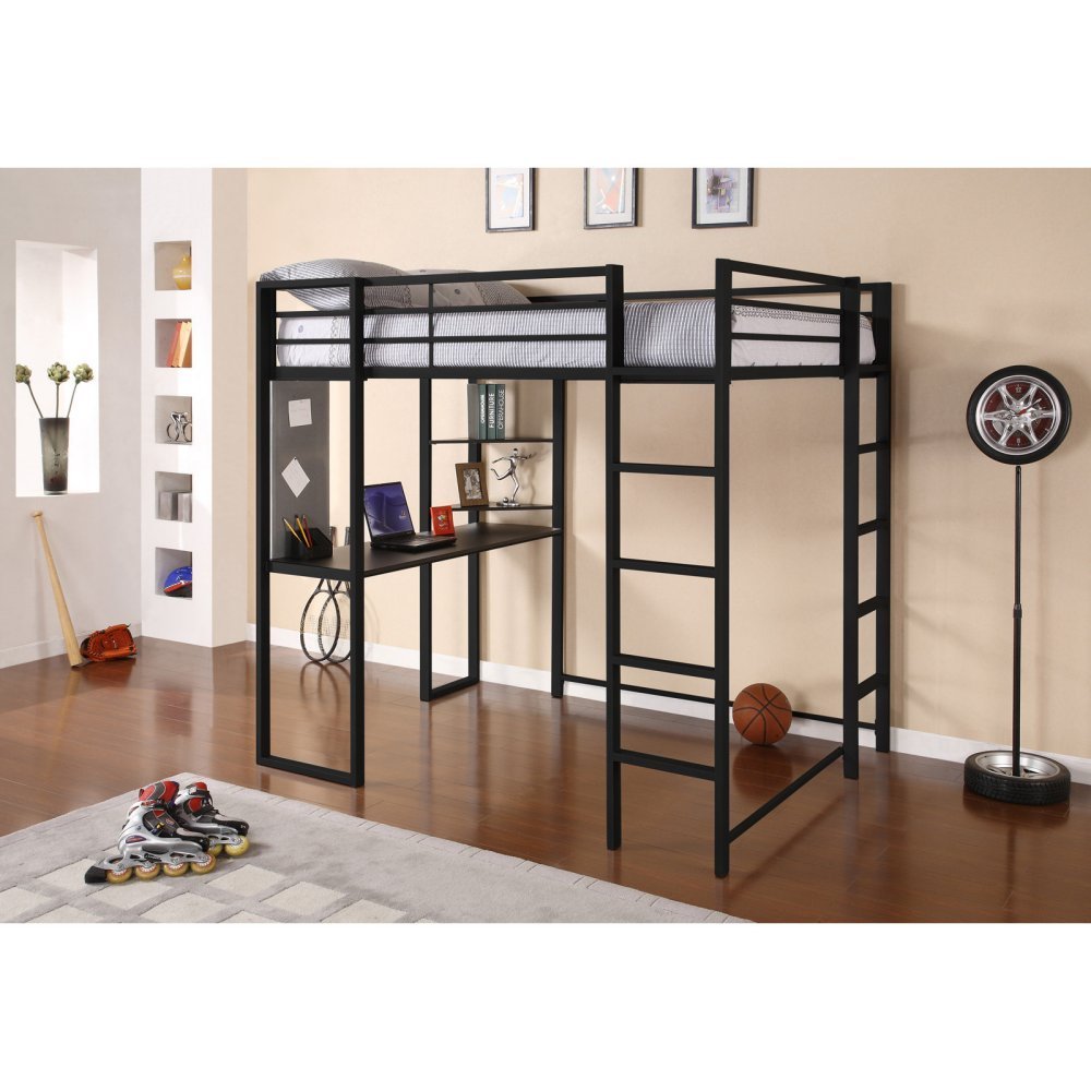 Dorel Home Products Abode Full Size Loft Bed, Black