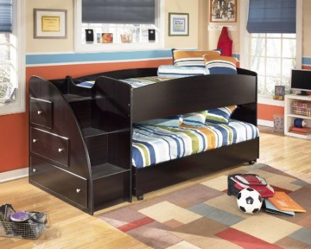 Embrace Youth Twin Loft Bed with Trundle