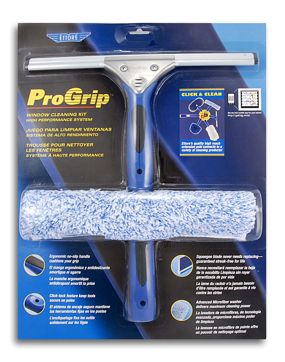 Ettore 65000 Professional Progrip Window Cleaning Kit