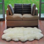 Genuine Australian Sheepskin Rug Four Pelt Ivory Fur, Quarto