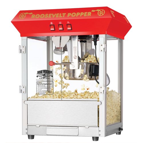 Great Northern Popcorn 6010 Roosevelt Top Antique Style Popcorn Popper Machine, 8-Ounce