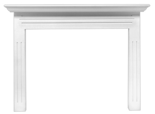 Pearl Mantels 510-48 Newport 48-Inch Fireplace Mantel Surround with Medium Density Fiberboard, White