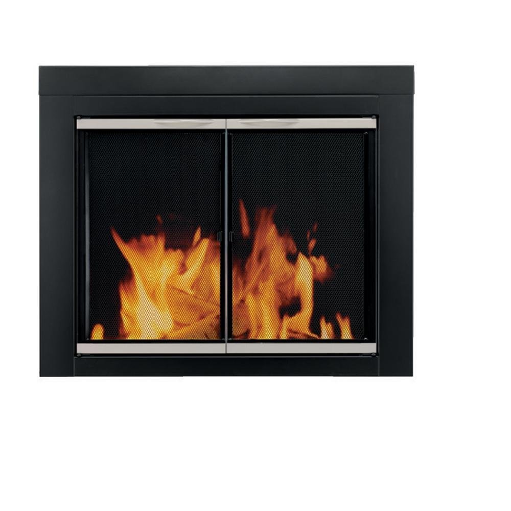 Pleasant Hearth AP-1132 Alsip Fireplace Glass Door, Large