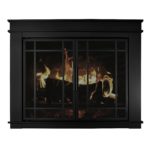 Pleasant Hearth Fillmore Glass Firescreen, Width: 36" - 43", Height 25.5" - 32.5"