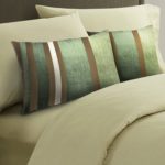 Premium Decorative Throw Pillow 2-Pack – Unique Luxurious Design, Comfortable & Stylish Home Décor Accessory, Ideal 15”X22” Dimensions, Easy To Clean & Durable Material (Green, Brown, Cream)
