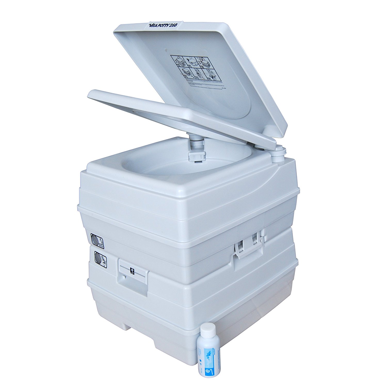Sanitation Equipment Visa Potty Model: 268 24 Liter with 2-level Indicators