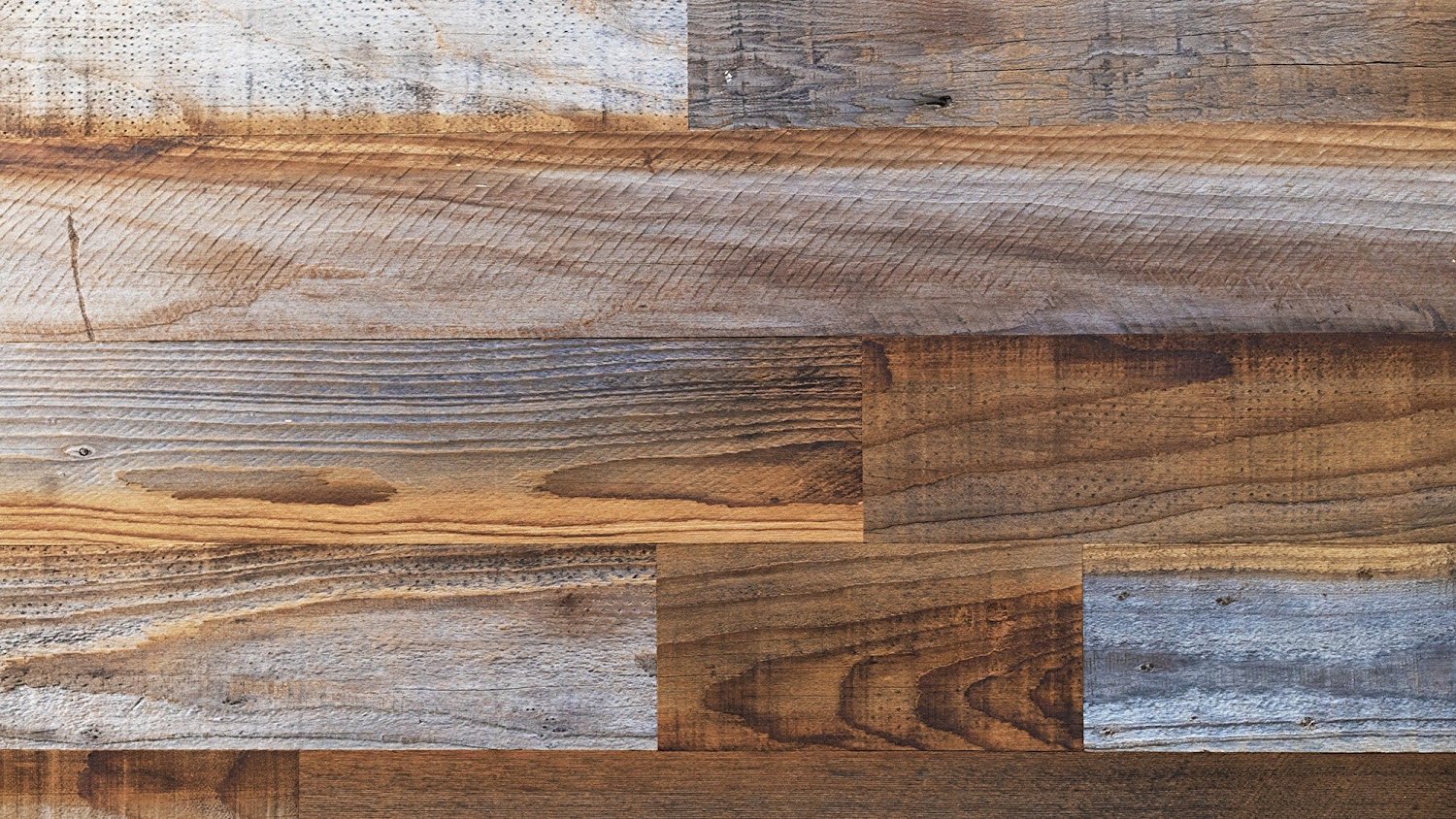Stikwood Reclaimed Pine Wall Decor, Sierra Silver/Dark Brown