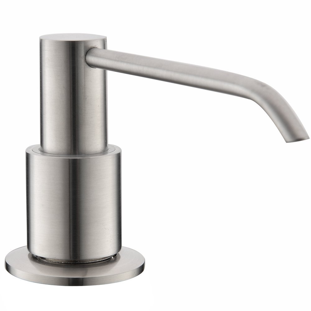 VCCUCINE Modern Built In Lotion Stainless Steel Brushed Nickel Kitchen Countertop Liquid Dish Sink Soap Dispenser Pump, Deck Mount Better Living Soap Dispenser Replacement