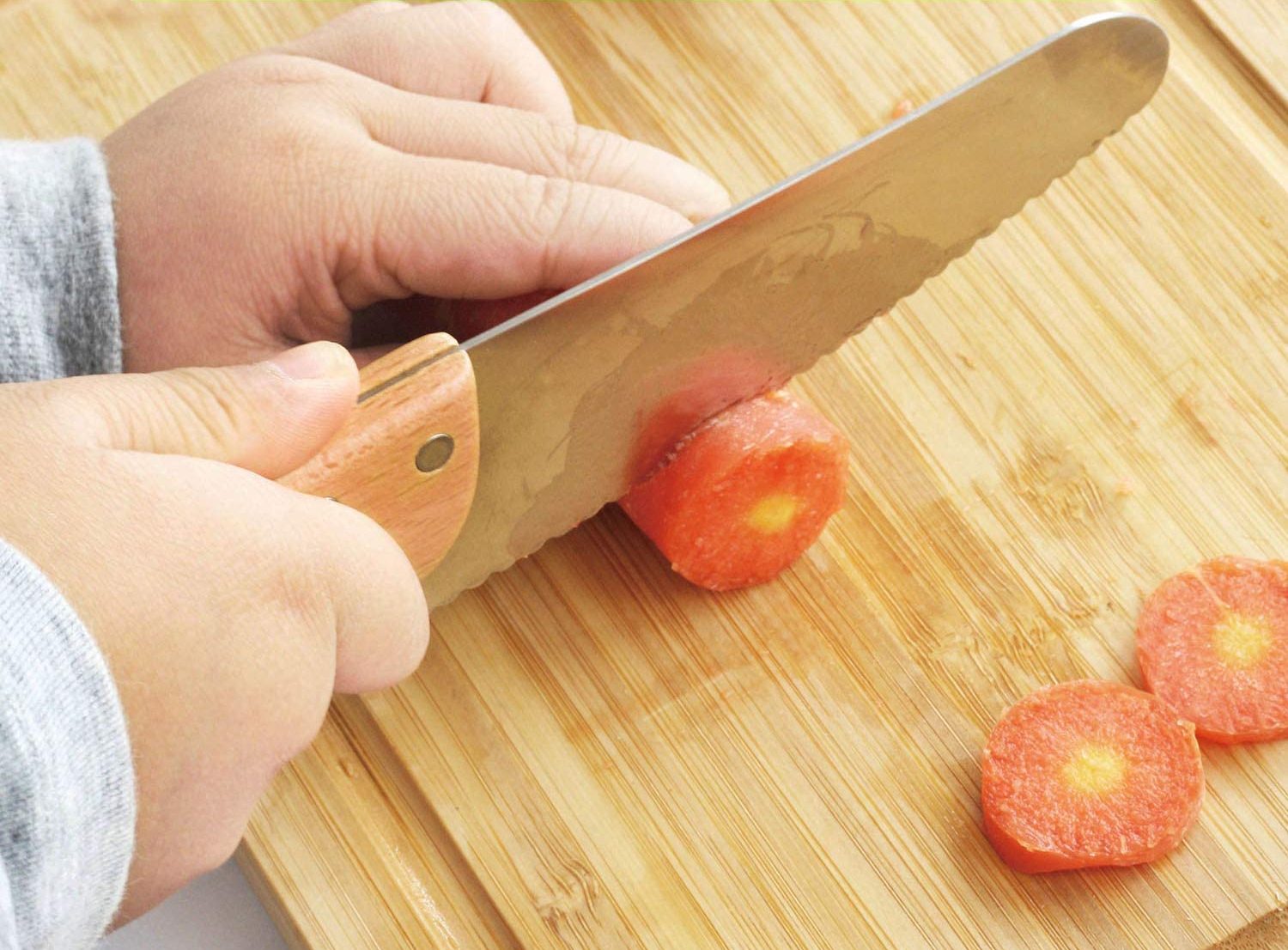 KIBBIDEA Kids Knife Set for Cooking 4pcs