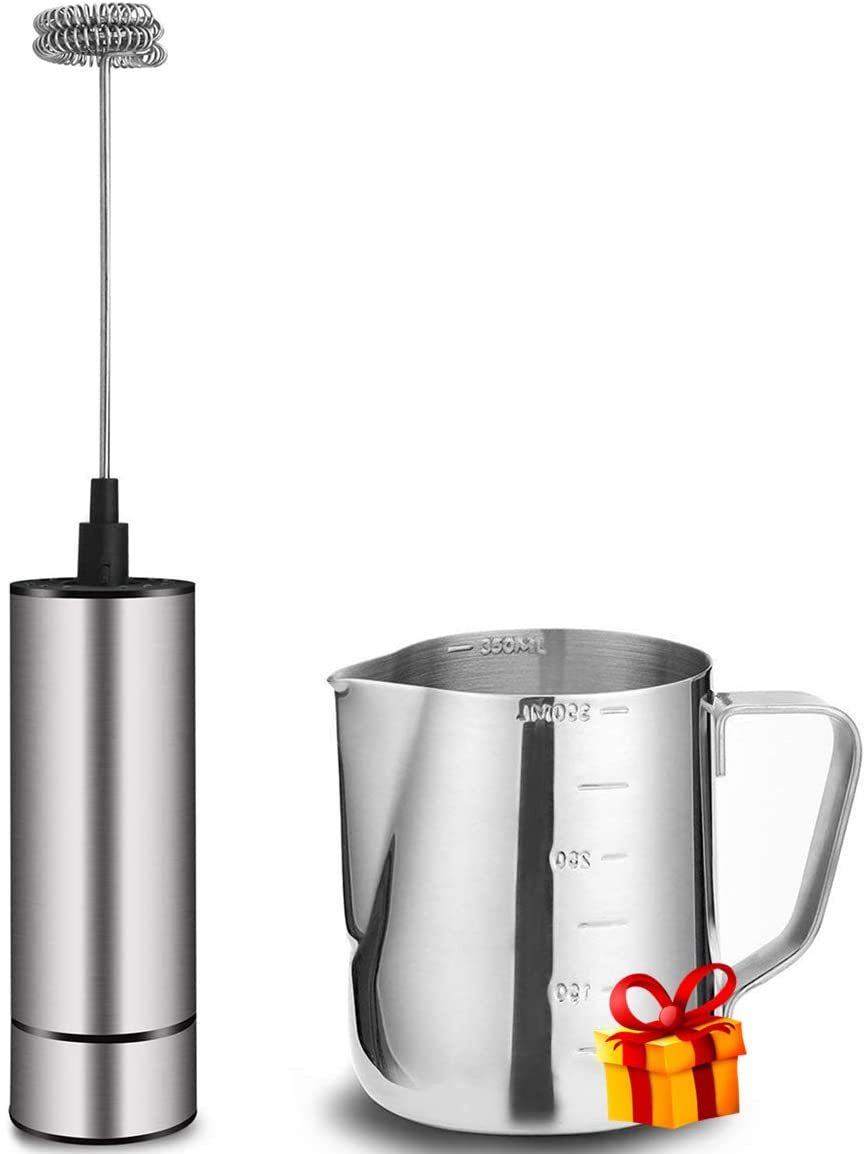 BASECENT Milk Frother Handheld Battery Operated